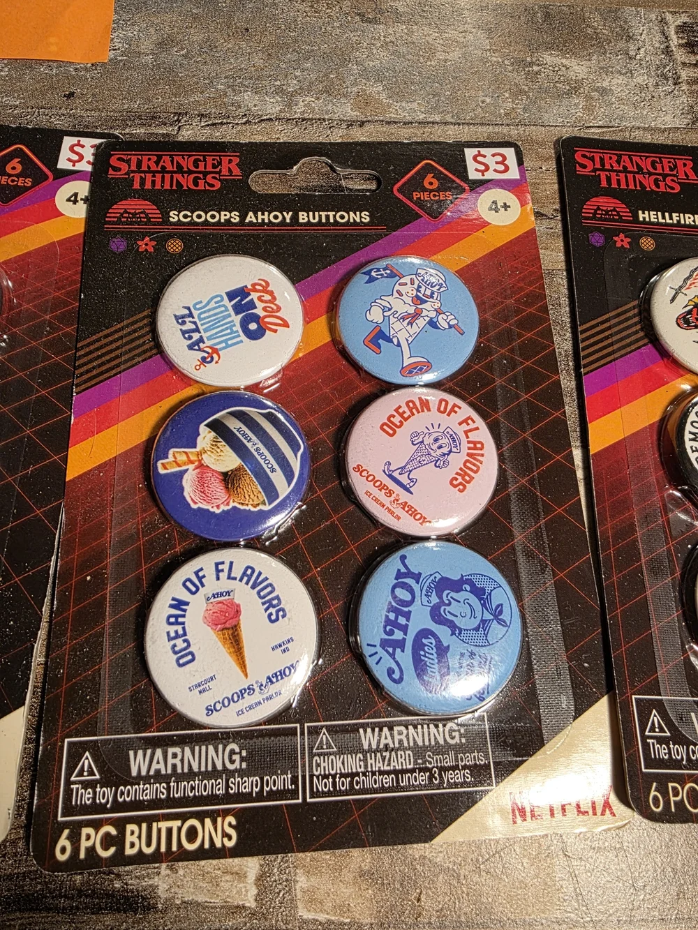 Netflix Stranger Things Party Button Pack - Multicolor Assortment